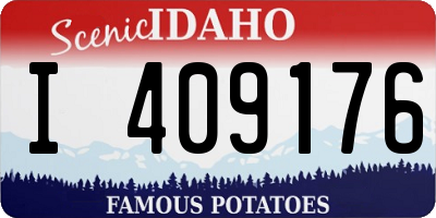ID license plate I409176