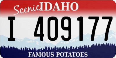 ID license plate I409177
