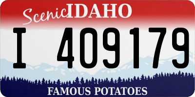 ID license plate I409179