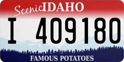 ID license plate I409180
