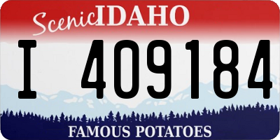ID license plate I409184