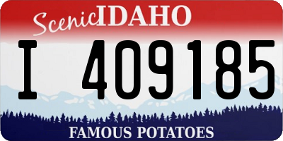 ID license plate I409185