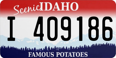ID license plate I409186