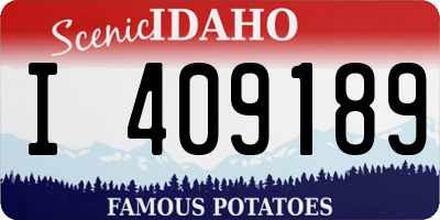 ID license plate I409189