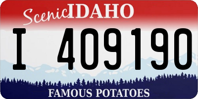 ID license plate I409190