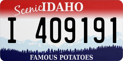 ID license plate I409191