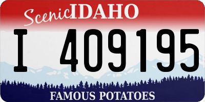 ID license plate I409195