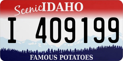 ID license plate I409199