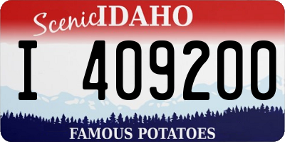 ID license plate I409200