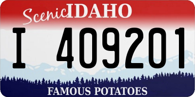 ID license plate I409201