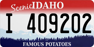 ID license plate I409202