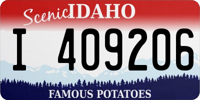 ID license plate I409206