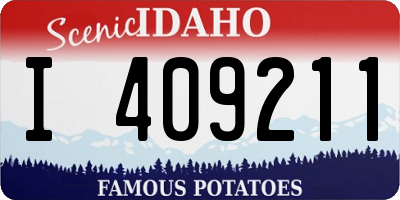 ID license plate I409211