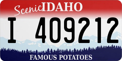 ID license plate I409212