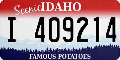 ID license plate I409214