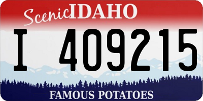 ID license plate I409215