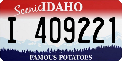 ID license plate I409221
