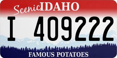 ID license plate I409222