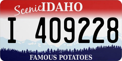 ID license plate I409228