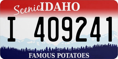 ID license plate I409241