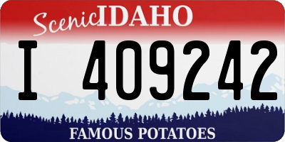 ID license plate I409242