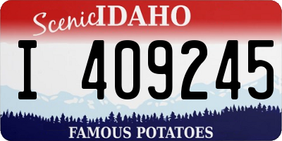 ID license plate I409245