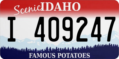 ID license plate I409247