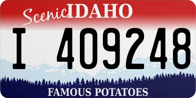ID license plate I409248