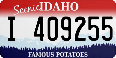 ID license plate I409255