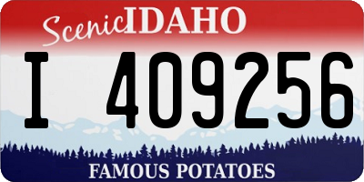 ID license plate I409256