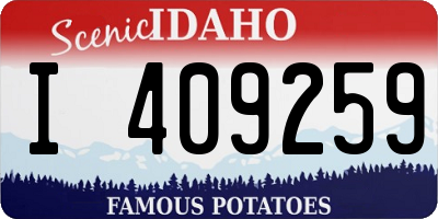 ID license plate I409259