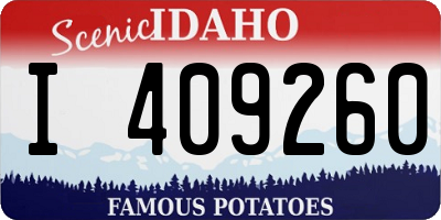 ID license plate I409260