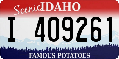 ID license plate I409261
