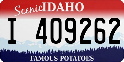ID license plate I409262