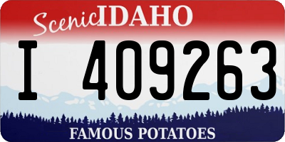 ID license plate I409263