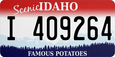 ID license plate I409264