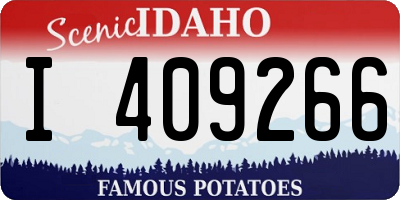 ID license plate I409266