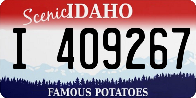 ID license plate I409267