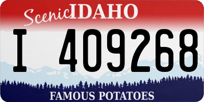 ID license plate I409268
