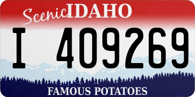 ID license plate I409269