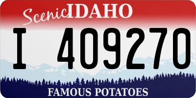 ID license plate I409270