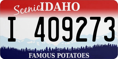 ID license plate I409273