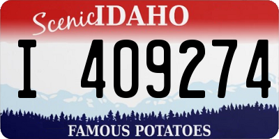 ID license plate I409274