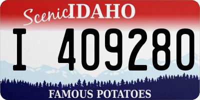 ID license plate I409280