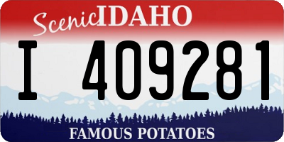 ID license plate I409281