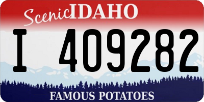 ID license plate I409282