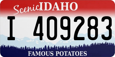 ID license plate I409283