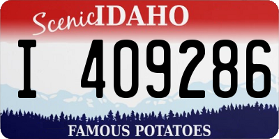 ID license plate I409286