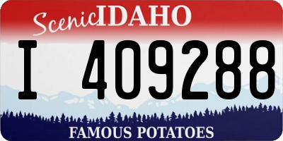 ID license plate I409288