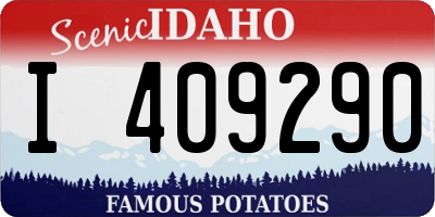 ID license plate I409290
